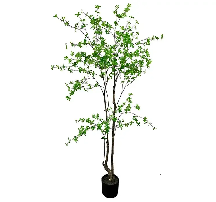 Kunstig tropaeolum speciosum træ af plast i grøn