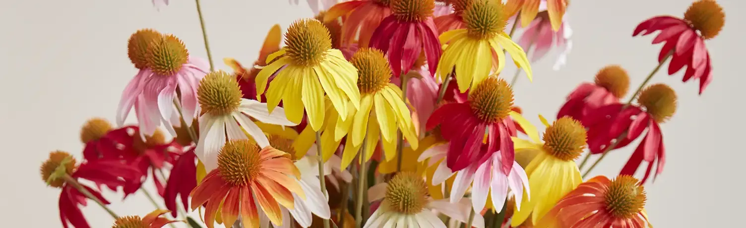 Brøndsholm - kunstige blomster - solhatte