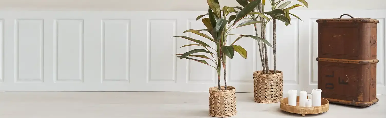 Brøndsholm - kunstige planter i potte - kunstig palme