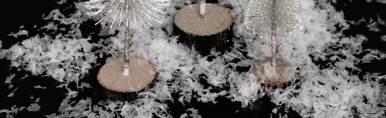 kunstige snefnug til dekoration