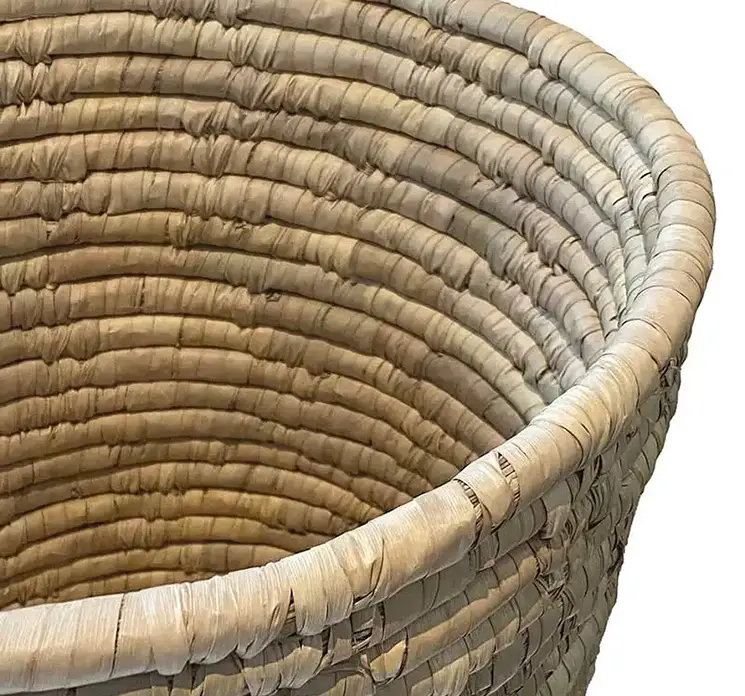Kurv af søgræs i naturfarvet Ø38cm closeup
