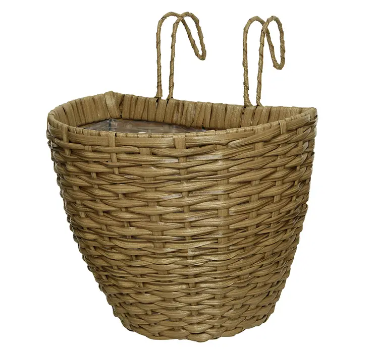 Kurve med ophæng af rattan i brun 2 stk, en vist closeup