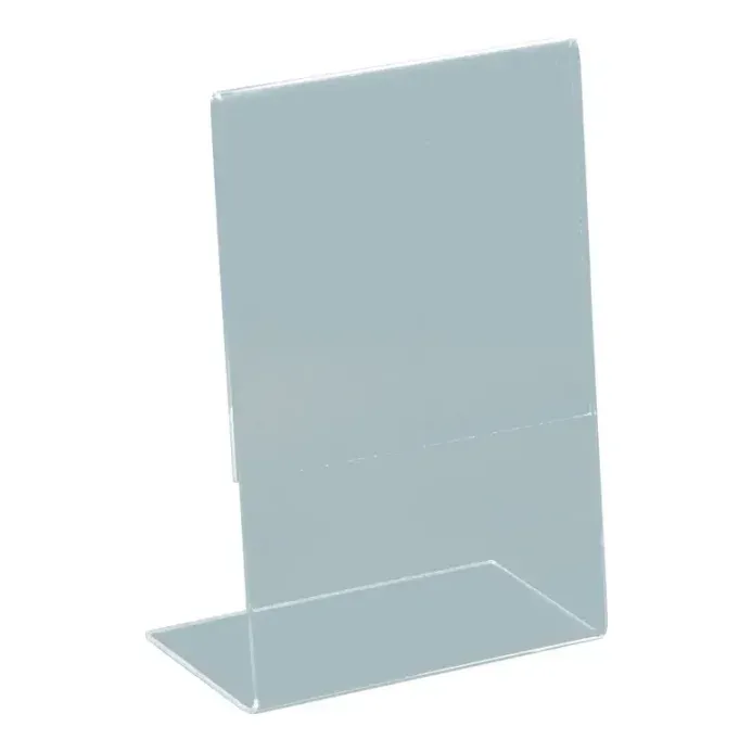 L-stand A6, 15x10,5x5cm, akryl – Brøndsholm
