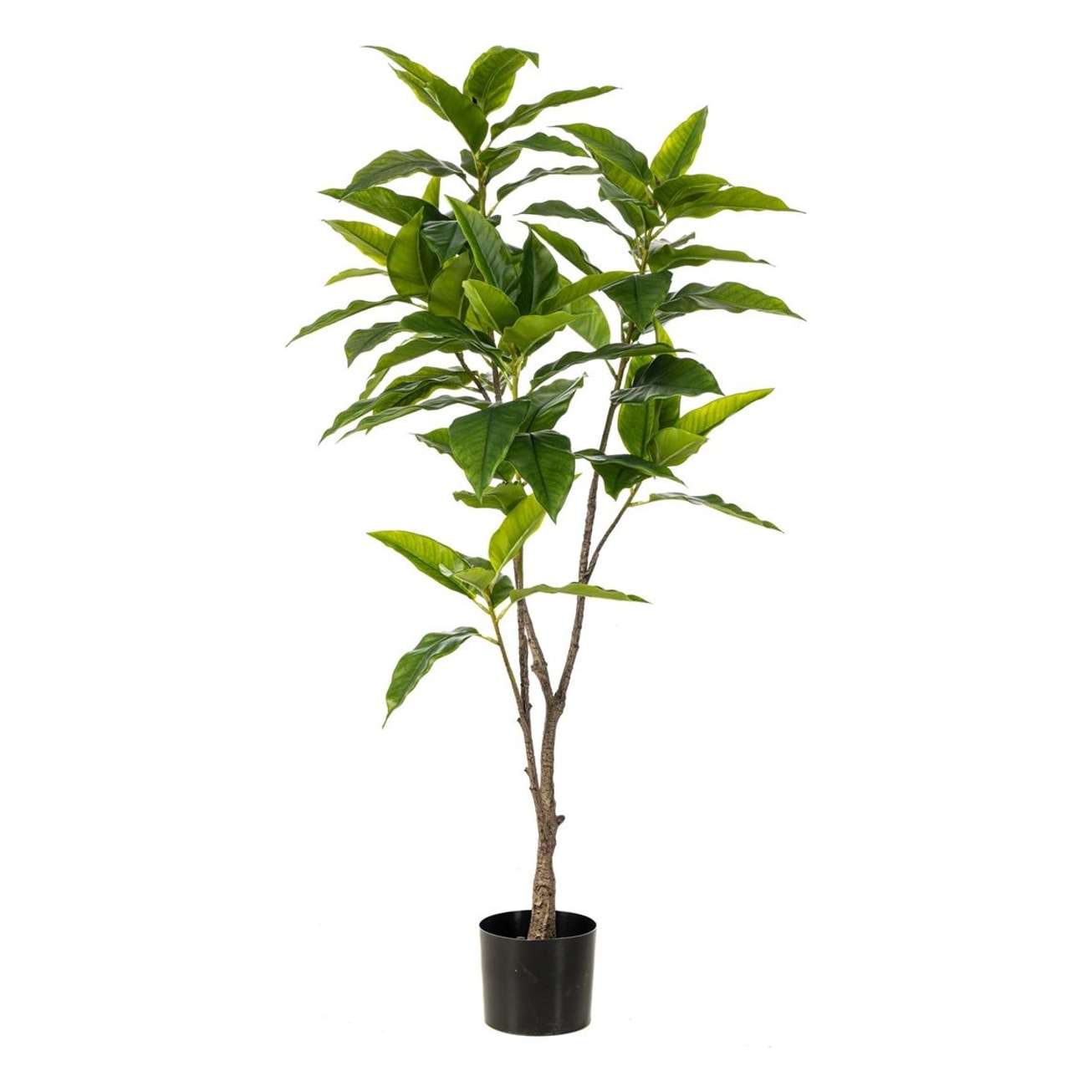 Langbladet figentræ i potte 140cm, kunstig plante - Brøndsholm