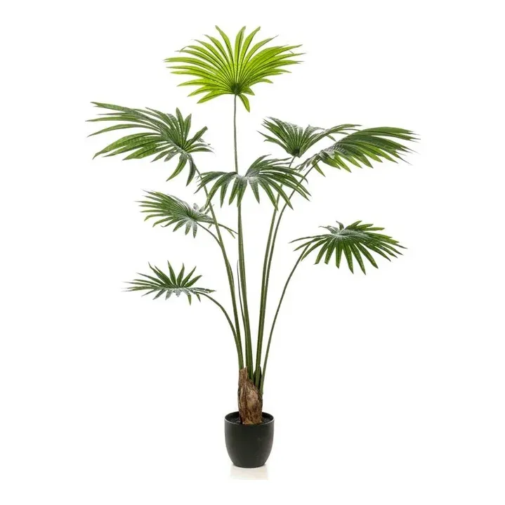 Livistona palme i potte, 160cm, grøn - kunstig plante – Brøndsholm