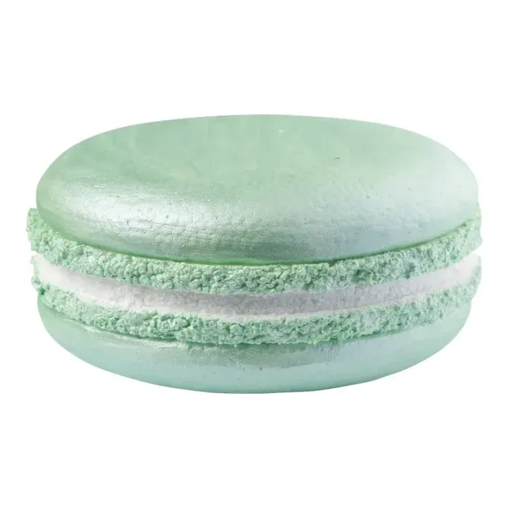 Macaron, 20cm, grøn, kunstig slik – Brøndsholm