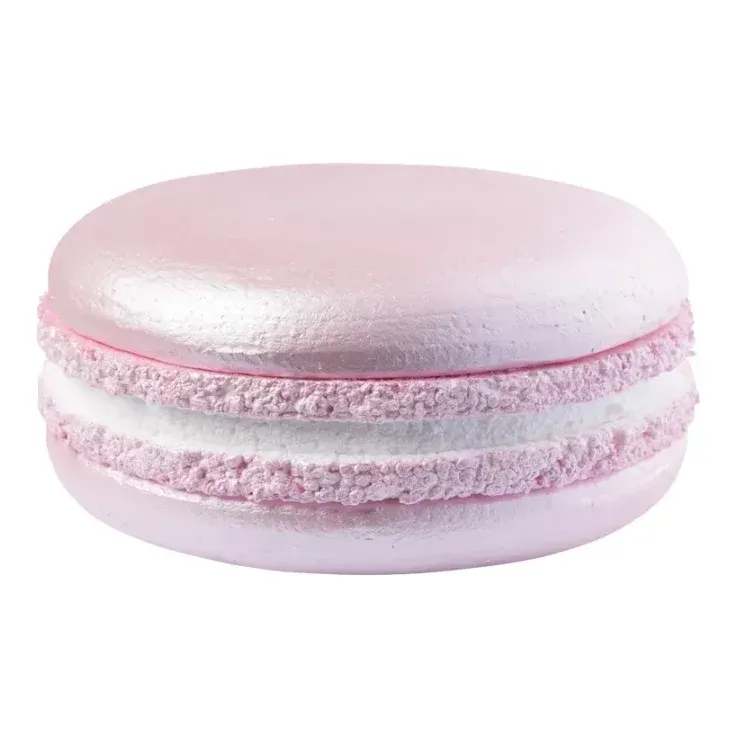Macaron, 20cm, lyserød, kunstig slik – Brøndsholm
