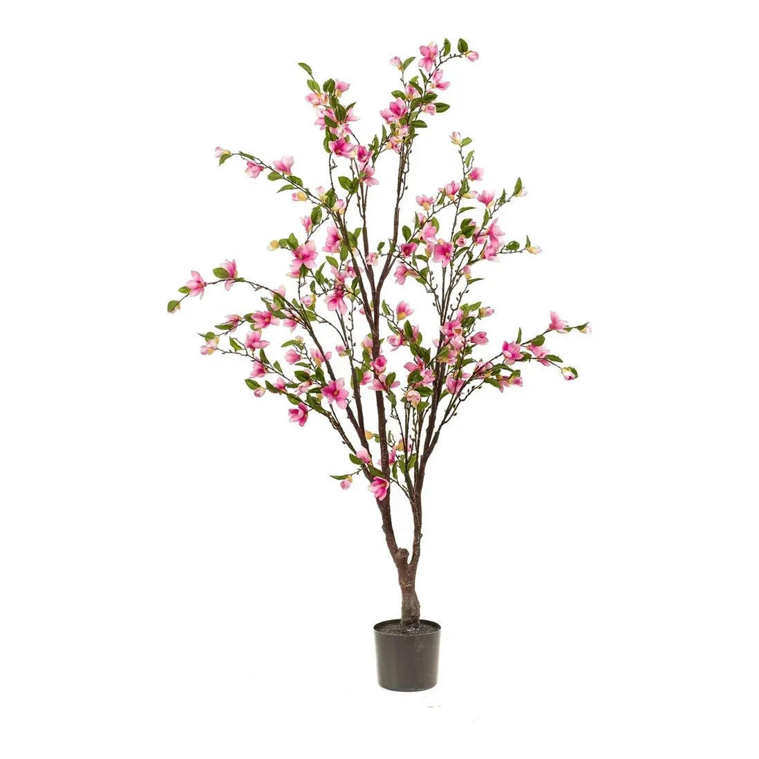 Magnolia træ, 170cm, pink, kunstig plante – Brøndsholm