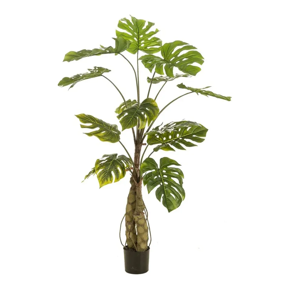 Monstera på stamme, 150cm, kunstig plante - Brøndsholm