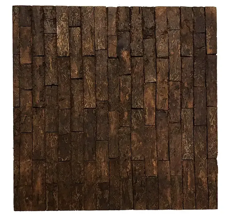 Mosaik underlag af bark i naturfarvet