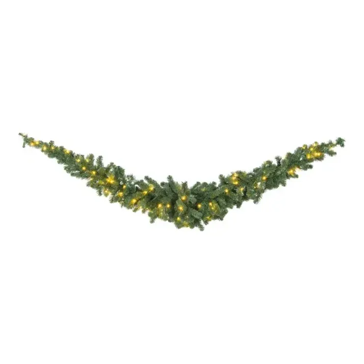Noble fir guirlande, 270x50cm, LED, kunstig gran – Brøndsholm