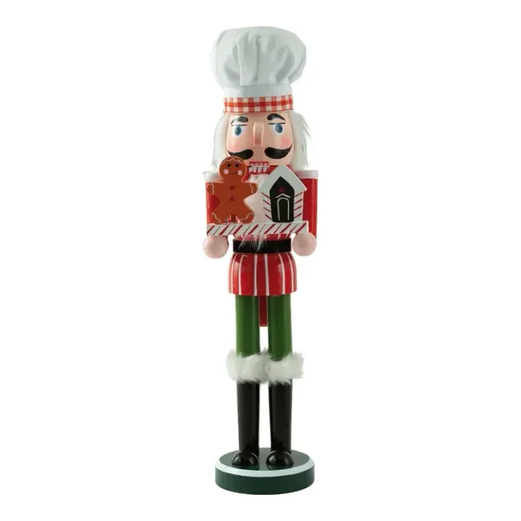 Nøddeknækker 'Baker', 38cm, julepynt – Brøndsholm