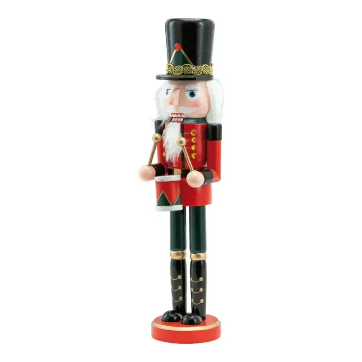 Nøddeknækker med trommer, 38cm, julepynt – Brøndsholm