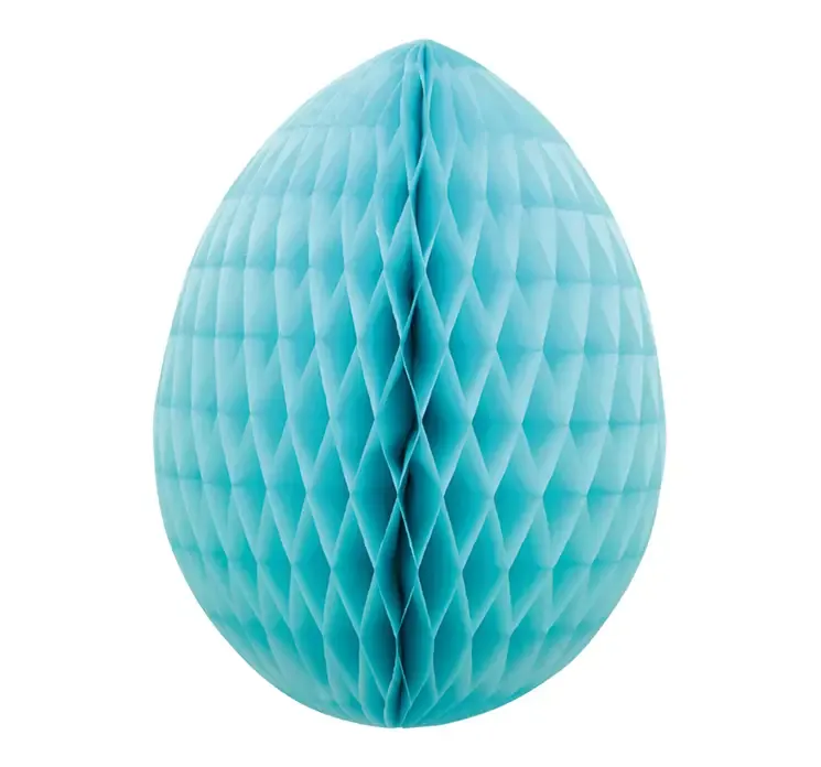 Påskeæg foldbar af papir i blå