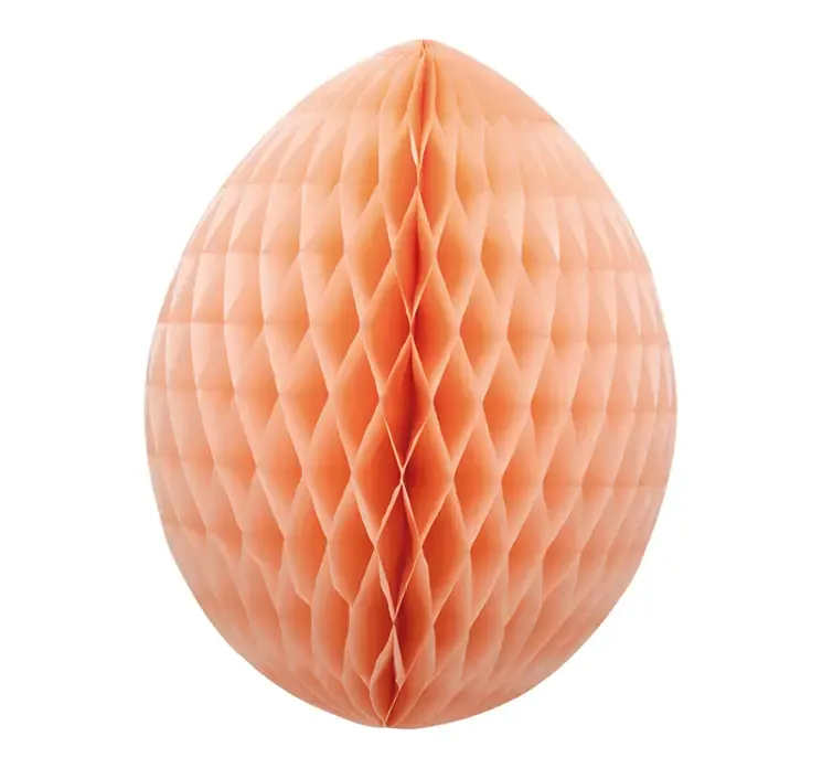 Påskeæg foldbar af papir i orange