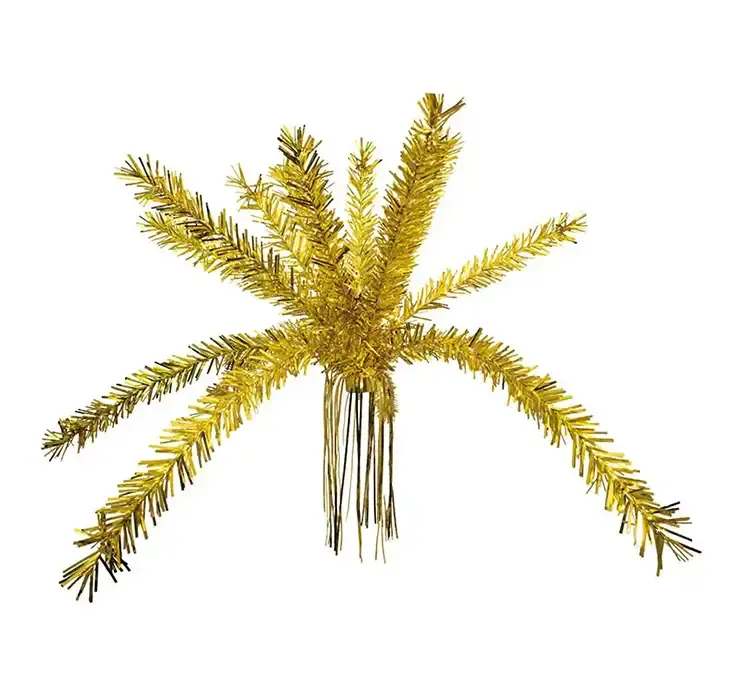 Palmefontæne i guld folie til nytårsdekoration