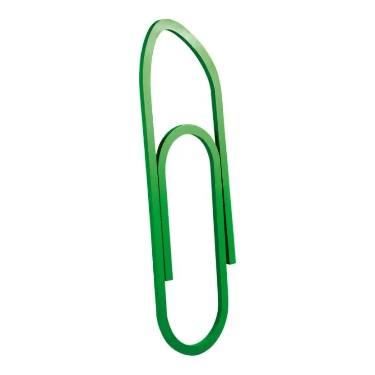 Papirclips, 90x25cm, grøn – Brøndsholm