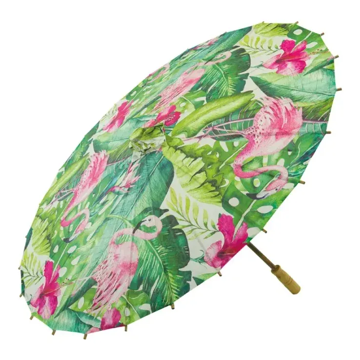 Papirparaply, jungle, Ø84cm – Brøndsholm