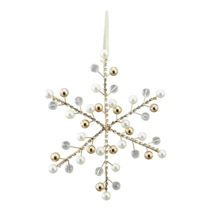 Perlesnefnug, 25cm, julepynt – Brøndsholm
