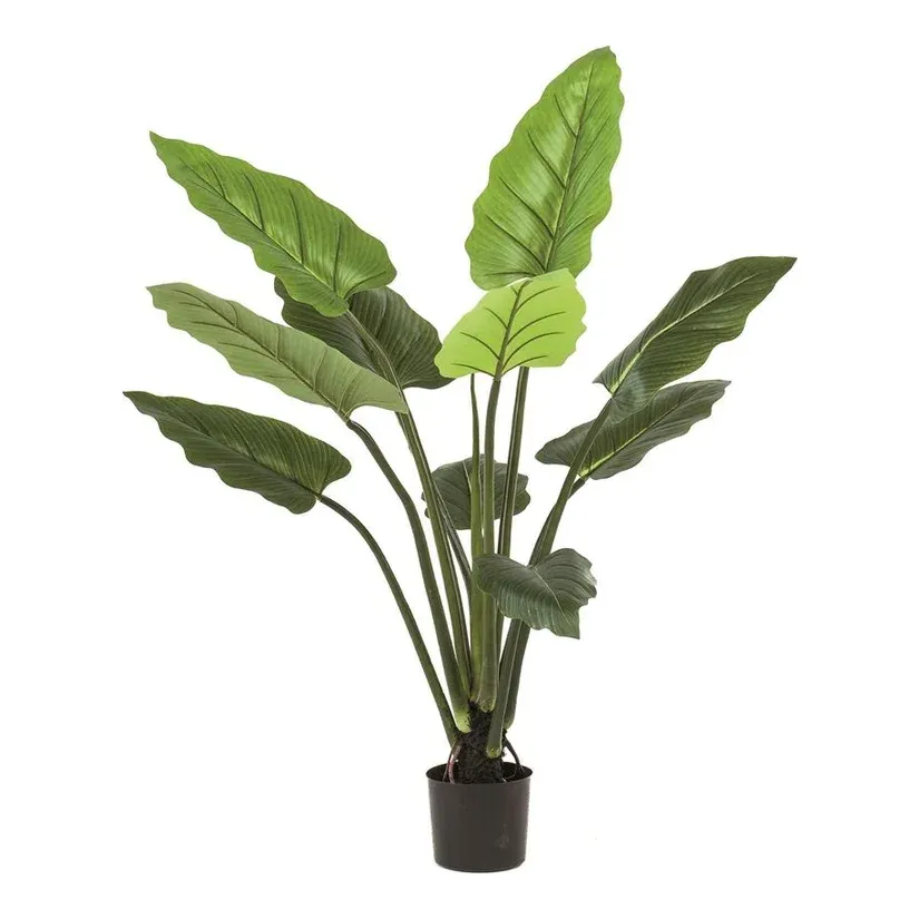 Philodendron i potte, 120cm, grøn - kunstig plante – Brøndsholm