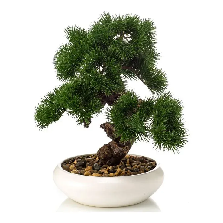 Pinus bonsai, 37cm, kunstig plante – Brøndsholm