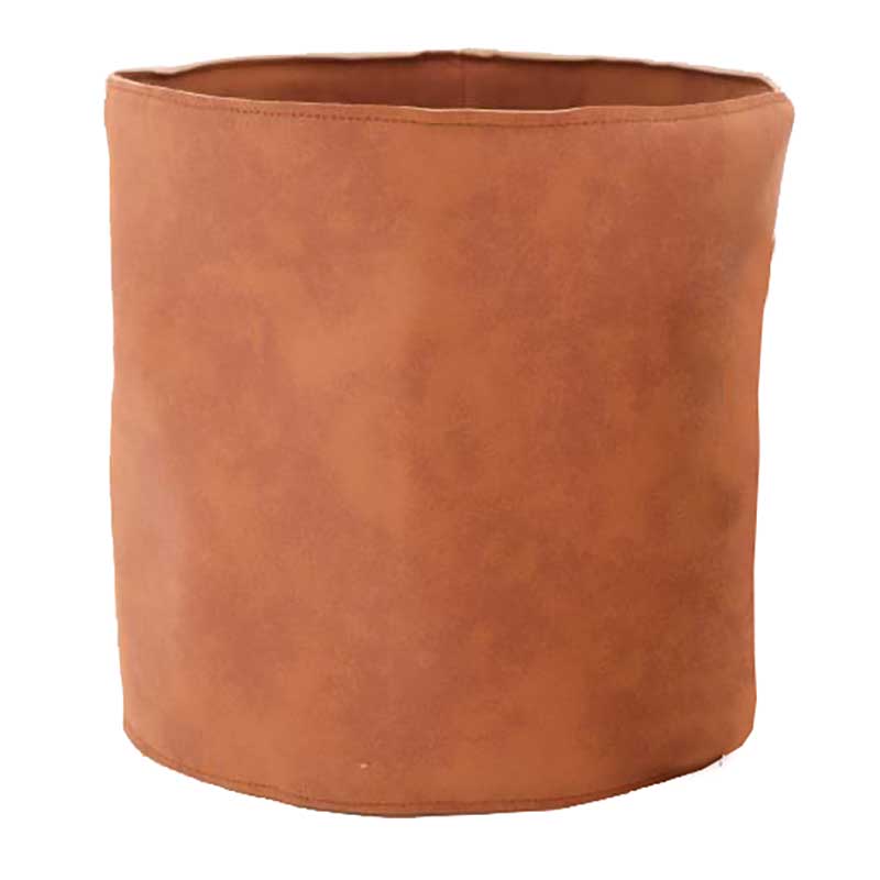 Potte skjuler i cognac farve af læder