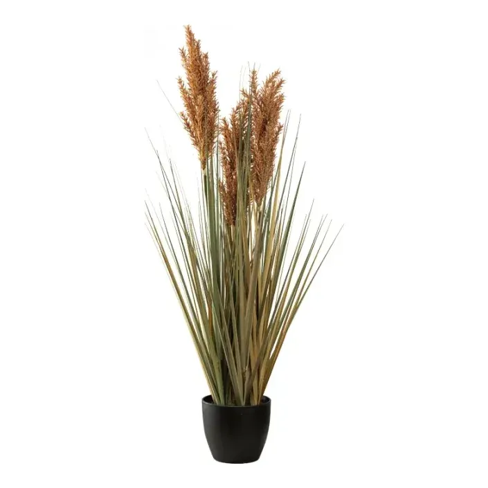 Rørgræs i potte, 90cm, kunstig plante – Brøndsholm
