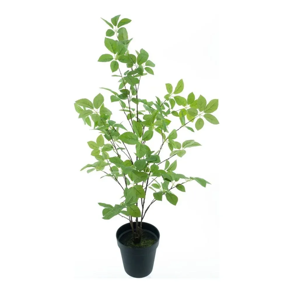 Schefflera træ i potte, 140cm, grøn, kunstig plante – Brøndsholm
