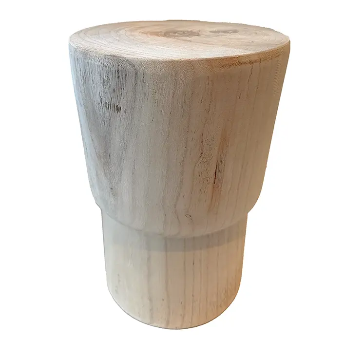 Sidebord af træ i naturfarvet 38cm