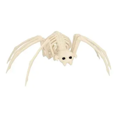 Skelet fugleedderkop dekoration, 37cm hvid - Halloween – Brøndsholm