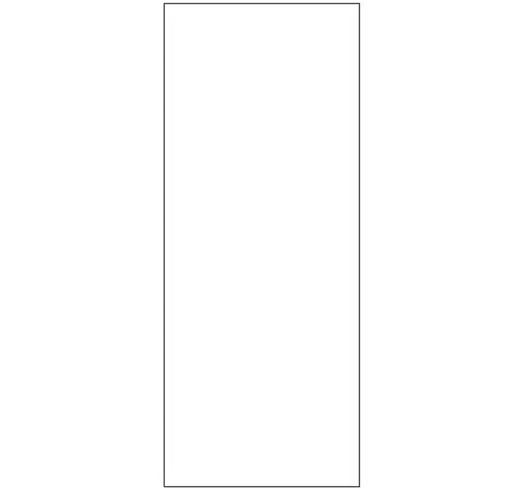 Skilt aflangt i hvid dobbeltsidigt