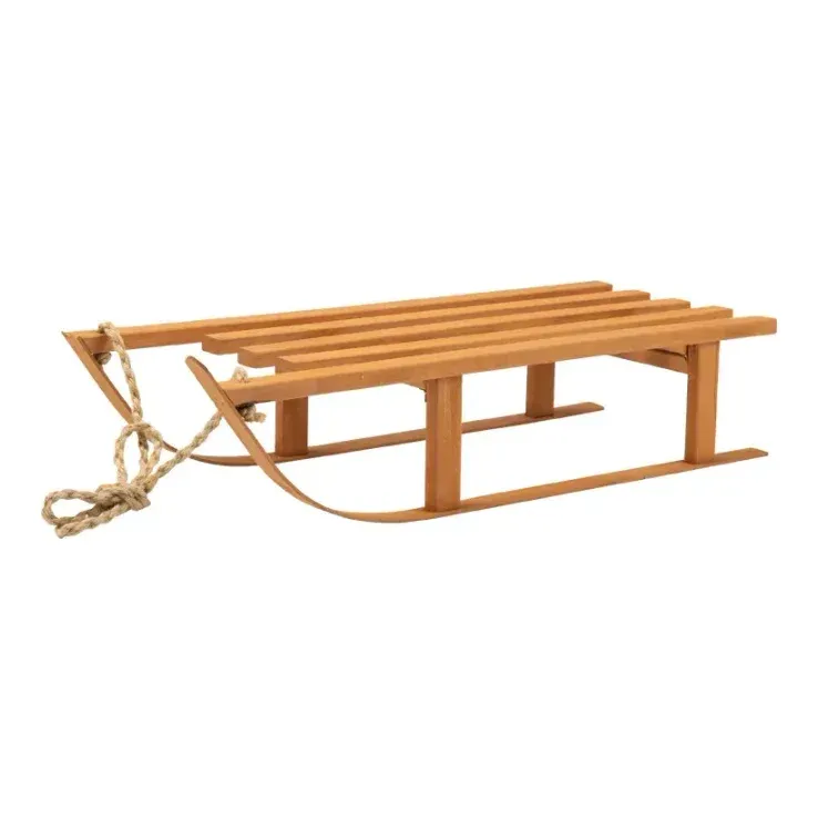 Slæde, foldbar, 75x30x16cm, julepynt – Brøndsholm