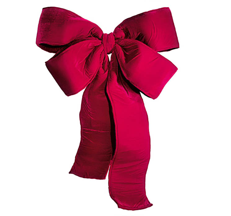 Kæmpe sløjfe i flot rød farve