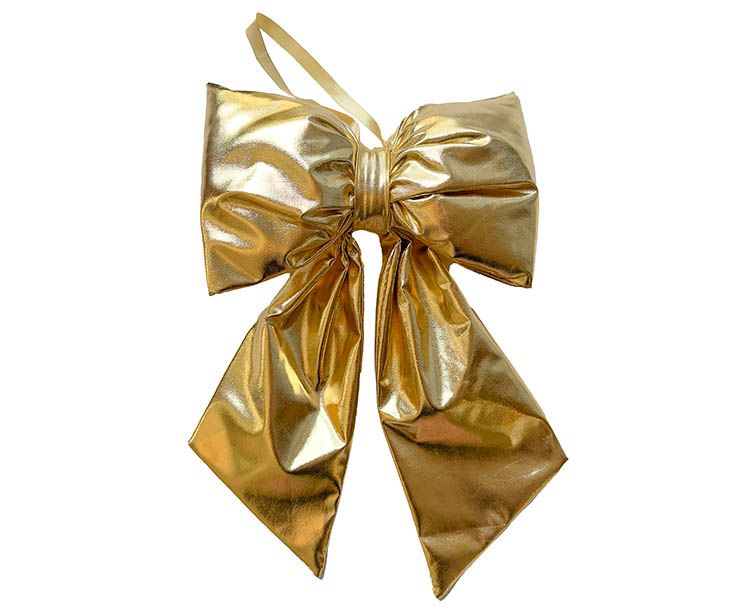 Fin sløjfe af polyester i guld