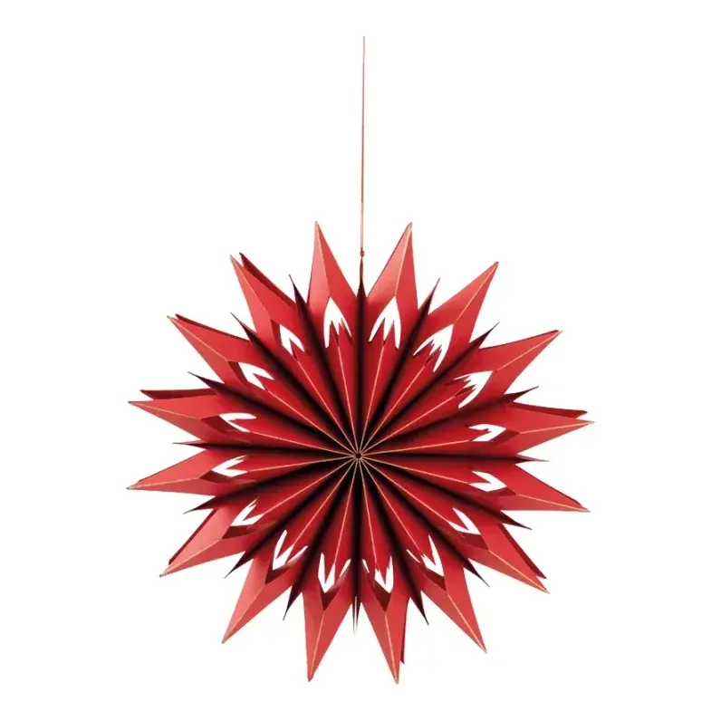 Snefnug, foldbart, Ø40cm, m ophæng, julepynt – Brøndsholm