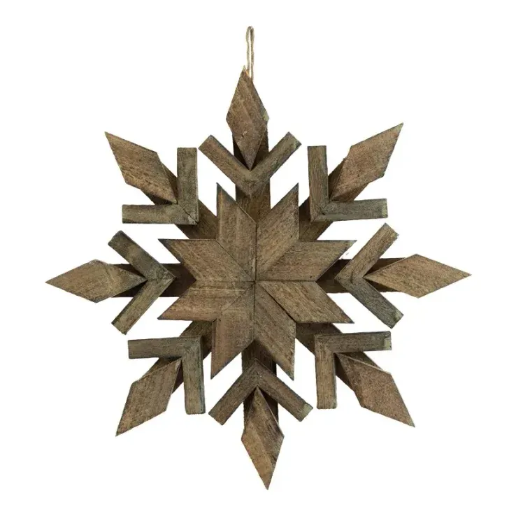 Snefnug i træ, Ø40cm, julepynt – Brøndsholm
