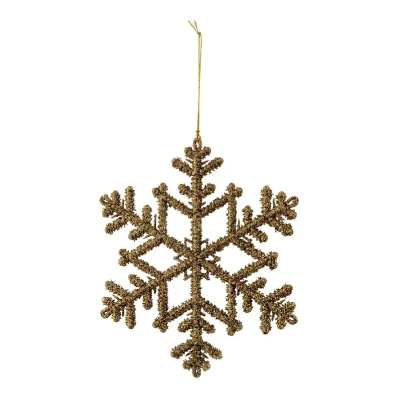Snefnug, Ø20cm, med glitter og ophæng, jul – Brøndsholm