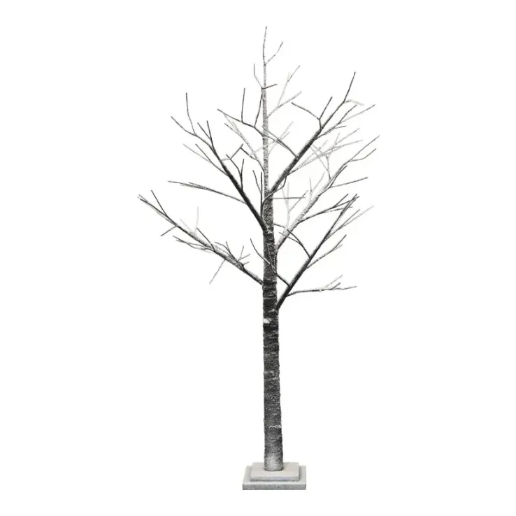 Sneklædt træ, 125cm, julepynt – Brøndsholm
