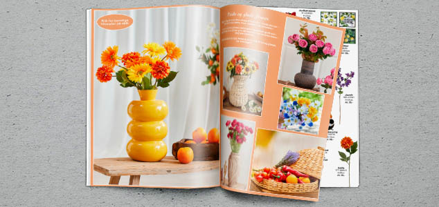 Sommer magasin med nye produkter og ideer til sommerens blomsteropstæninger, lanterne og mm