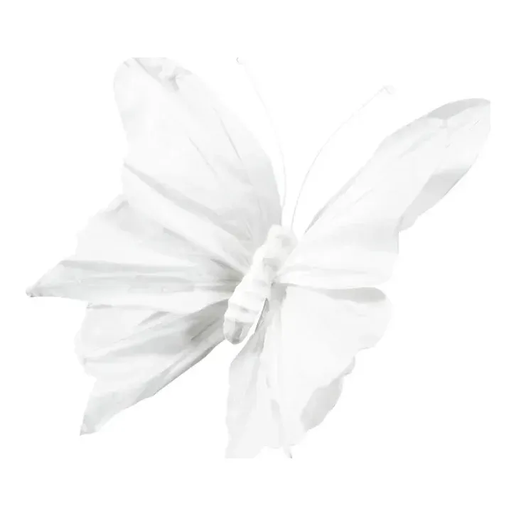 Sommerfugl med klemme, 60x40cm, papir – Brøndsholm