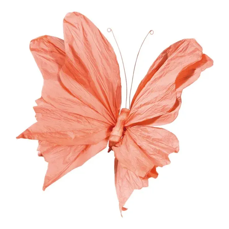 Sommerfugl med klemme, 60x40cm, papir – Brøndsholm