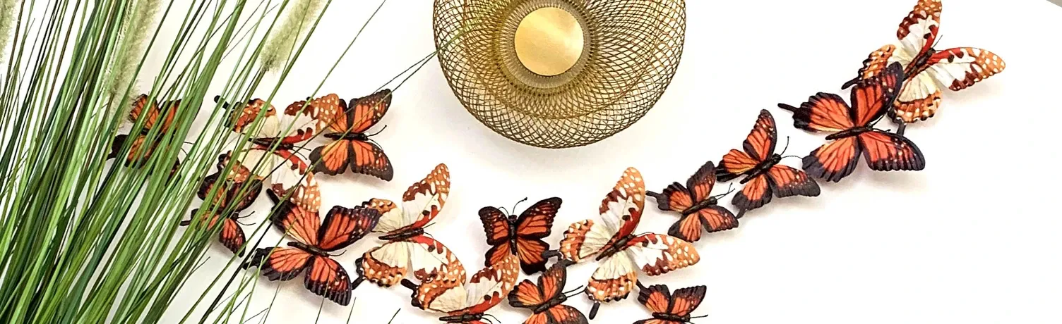 Brøndshom - kunstige sommerfugle