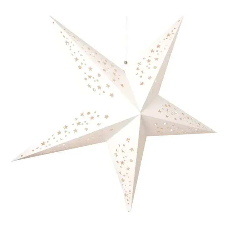 Stjerne, foldbar, Ø90cm, julepynt – Brøndsholm
