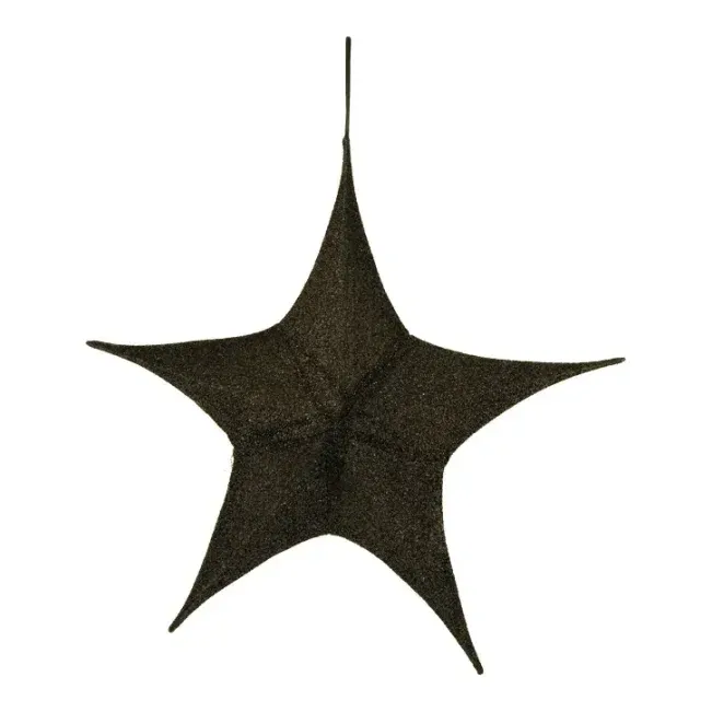 Stjerne, tekstil, Ø80cm, julepynt – Brøndsholm