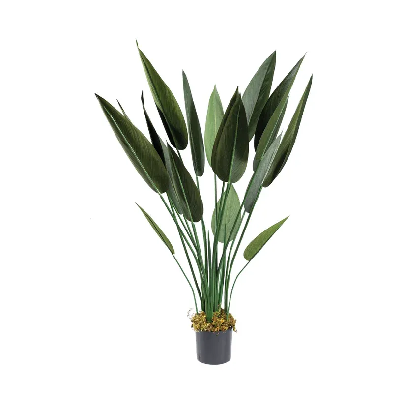 Strelitzia i potte, 110cm, kunstig plante – Brøndsholm