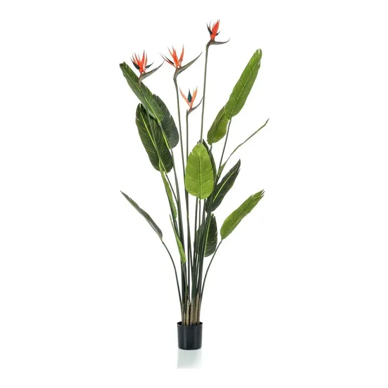 Strelitzia i potte, 150cm, 4 blomster - kunstig plante – Brøndsholm