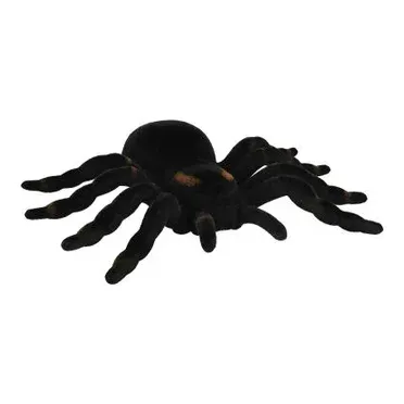 Tarantel fugleedderkop dekoration, 16cm sort og brun - Halloween – Brøndsholm