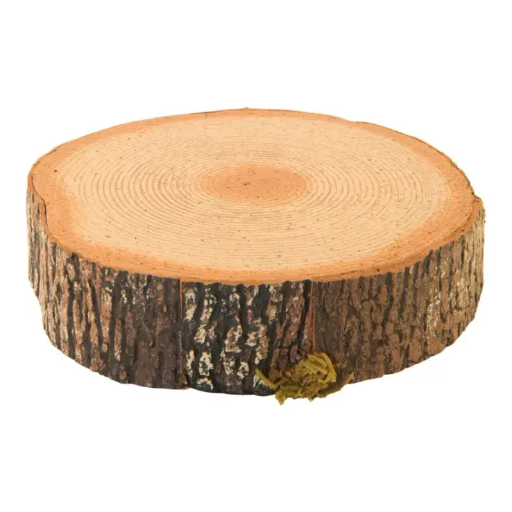 Træskive, 20x20x5cm, natur, dekoration – Brøndsholm