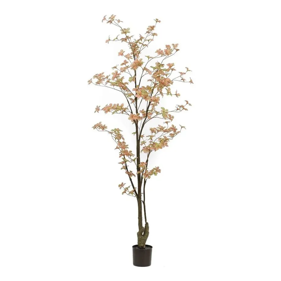 Kunstig Tropaeolum i potte, 185cm, fersken - Brøndsholm