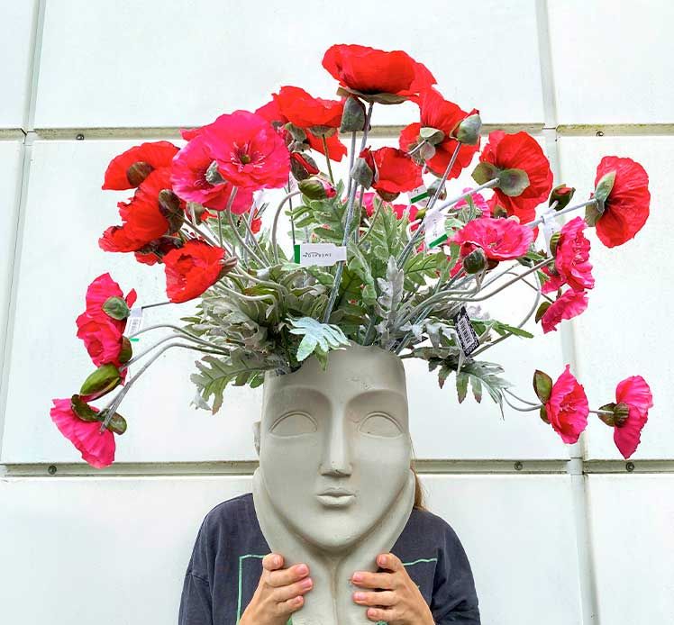 Brøndsholm - kunstige valmuer